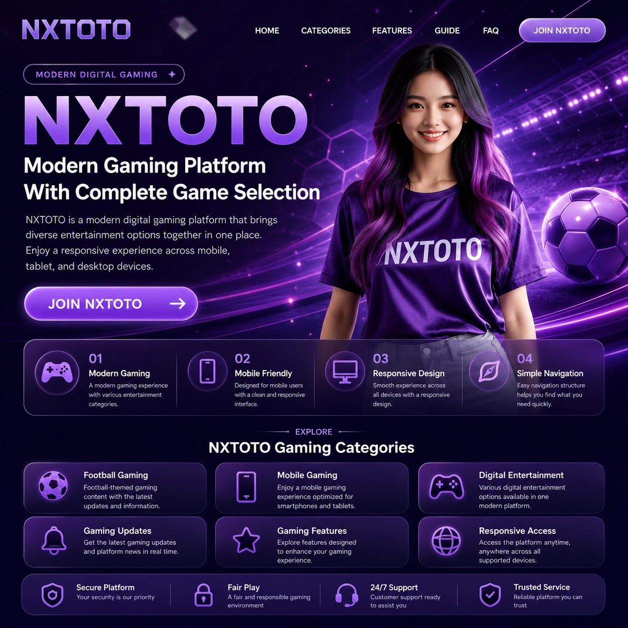 NXTOTO Modern Digital Gaming Platform